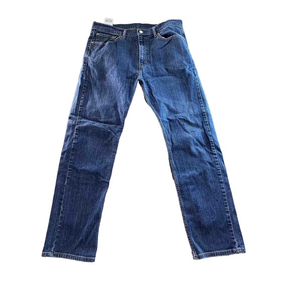 Levis 505 Blue Jeans Men's size W36 L32 Straight Leg-Red Label - Picture 2 of 9